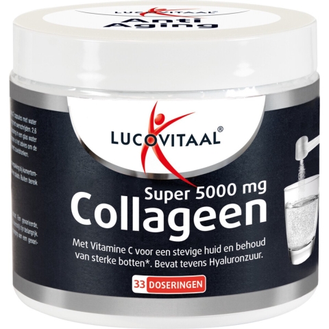 2+2 gratis: Lucovitaal Collageen Super 5000mg Poeder 171,6 gr