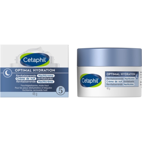 2x Cetaphil Optimal Hydration Herstellende Nachtcrème 48 gr