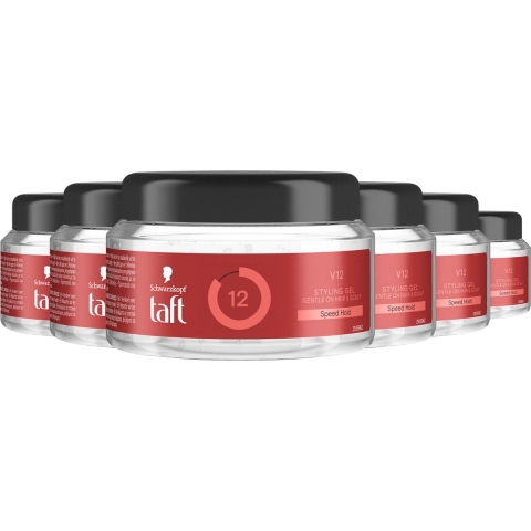 6x Taft Men Power Gel V12 Hold 12 250 ml