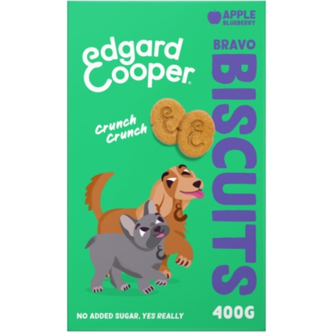 7x Edgard&Cooper Adult Biscuit Appel&Blueberry 400 gr