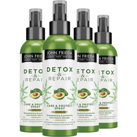 4x John Frieda Detox&Repair Protect Spray 250 ml