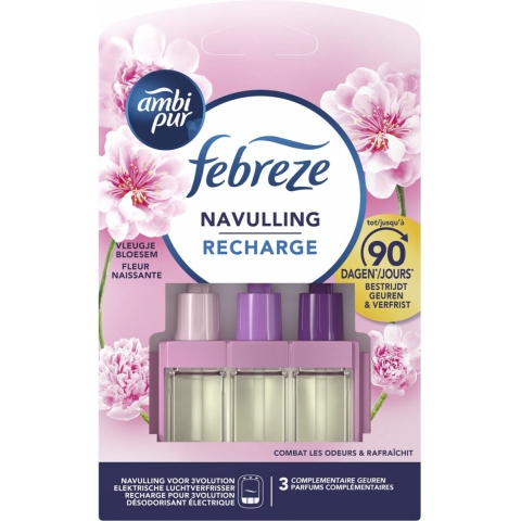 7x Ambi Pur 3volution Vleugje Bloesem Navulling 20 ml