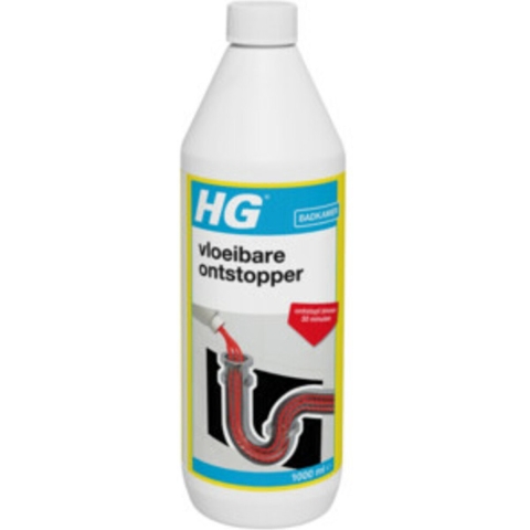 6x HG Vloeibare Ontstopper 1 liter