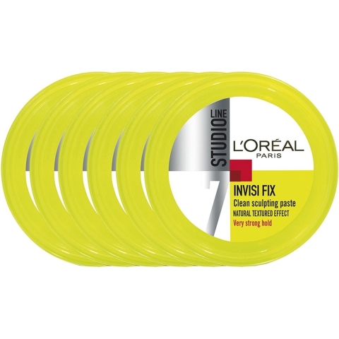 6x L'Oréal Studio Line Invisi Fix Clean Sculpting Paste 75 ml