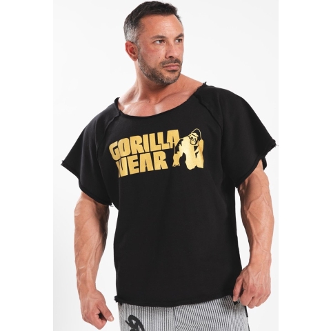 Gorilla Wear Classic Work Out Top - Zwart/Goud - L/XL