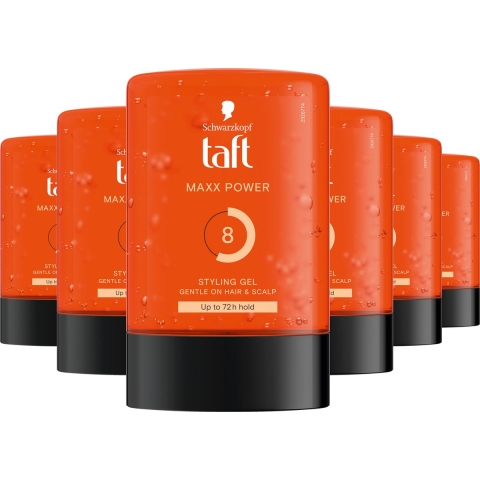 6x Taft Men Power Gel Maxx Power Hold 8 300 ml