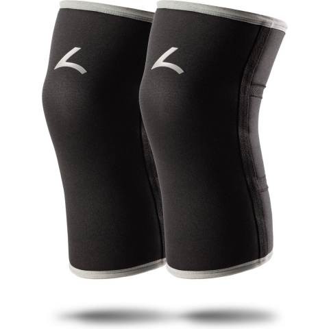 Reeva Powerlifting Knee Sleeves - Knie Bandages - 7 mm - Grijs - L