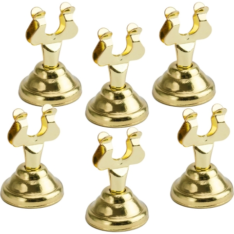 Naamkaart/plaatskaart houders Luxe - Bruiloft - 10x - goud - 4 cm -