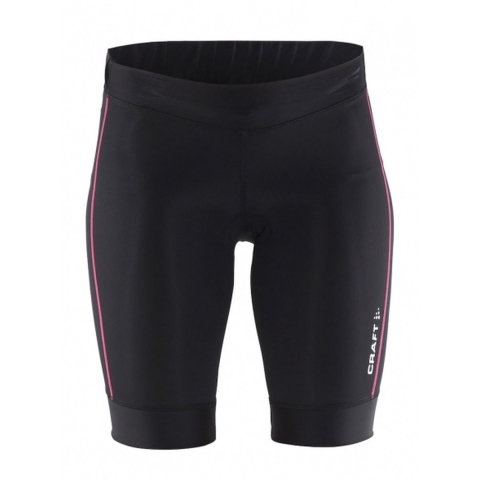 Craft Motion Short fietsbroek kort zwart met roze dames, S