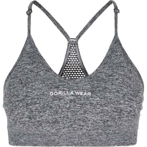 Gorilla Wear Quincy Seamless Sportbeha - Grijs - XS/S