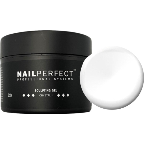NailPerfect LED/UV Sculpting Gel 45gr Crystal I