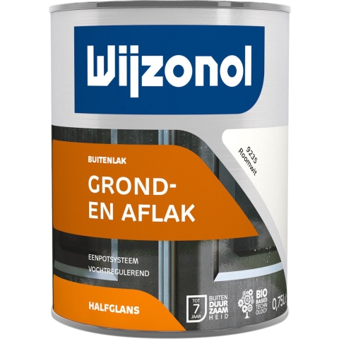 Wijzonol Grond- En Aflak InÉén - RAL 9010 - 0,75L