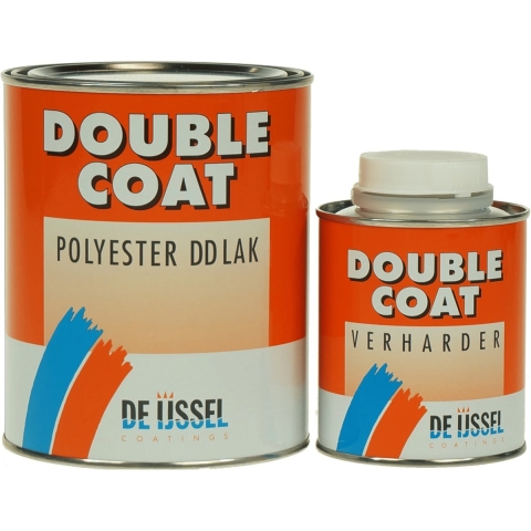 De IJssel Double Coat hoogglans 2-componenten aflak 1 kg, 839 gebroken wit