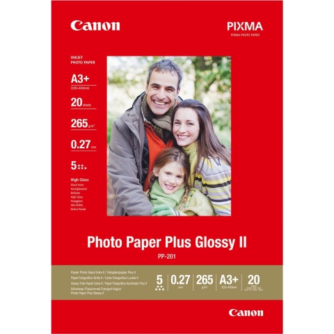 Canon PP-201 A3+ 20 Vel Glanzend 260g INKJETPAPIER