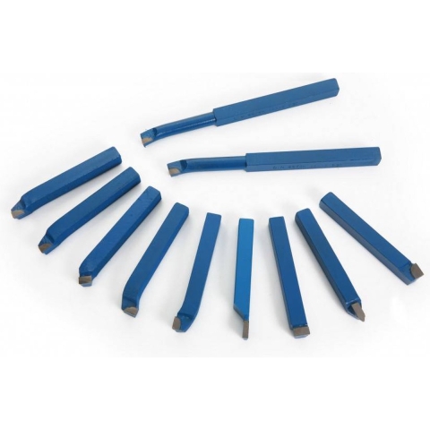 HBM 10 x 10 mm 11-delige widia beitelset