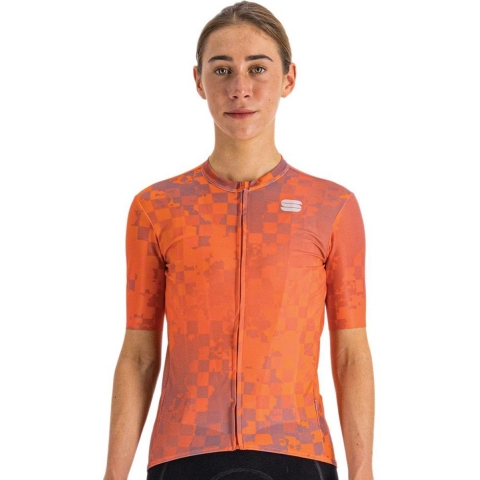 Sportful Rocket fietsshirt korte mouwen oranje dames, L