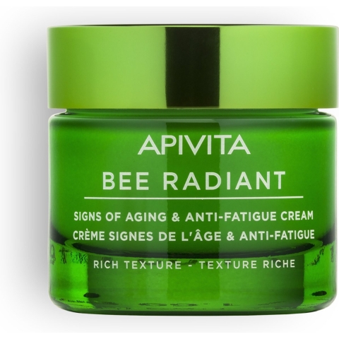 Apivita Bee Radiant Rijke Crème Tekens van Veroudering&Anti-Vermoeidheid | 50 ml