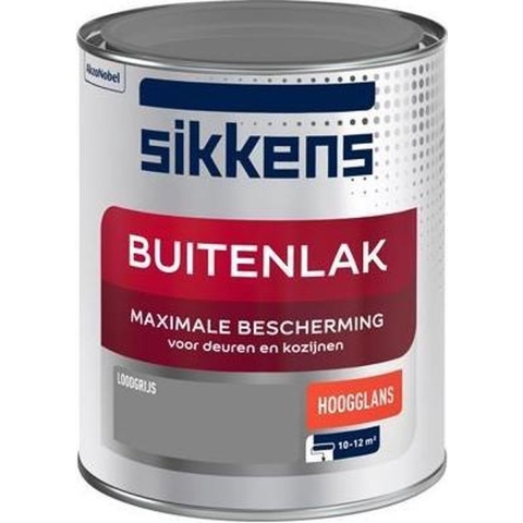 Sikkens Buitenlak Hoogglans - Loodgrijs - 750ml