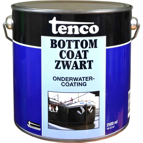 Tenco Bottomcoat onderwatercoating 2,5 l, zwart