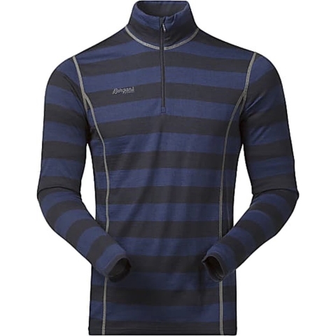 Bergans Akeleie half zip thermoshirt heren blauw/grijs