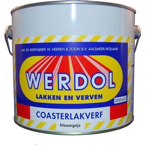 Werdol Coasterlak hoogglans aflak 2 l, 16 rood