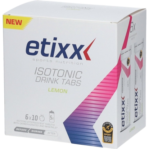 Etixx Isotonic Drink Tabs Citroen | 6 x 10 bruistabletten