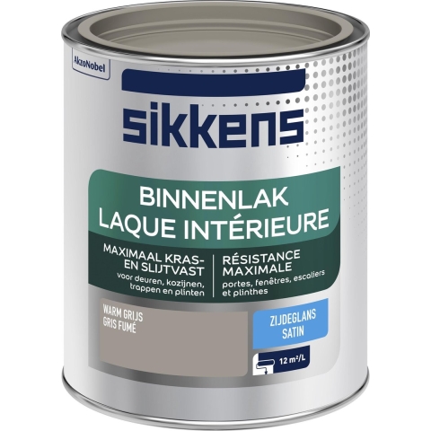 Sikkens Binnenlak Zijdeglans - Warm Grijs - 750ml