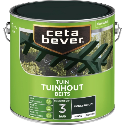 Cetabever Dekkende Tuinhout Beits - Donkergroen - 2,5L