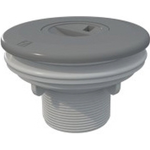 AquaForte Stofzuigaansluiting ABS antraciet2" x 50mm - folie