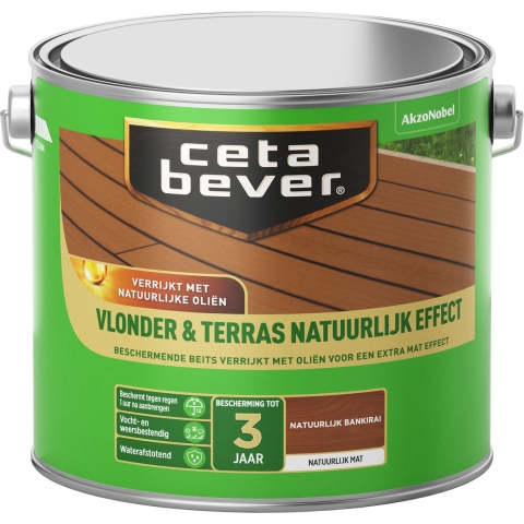 Cetabever Vlonder&Terras Natuurlijk Effect - Bankirai - 2,5L