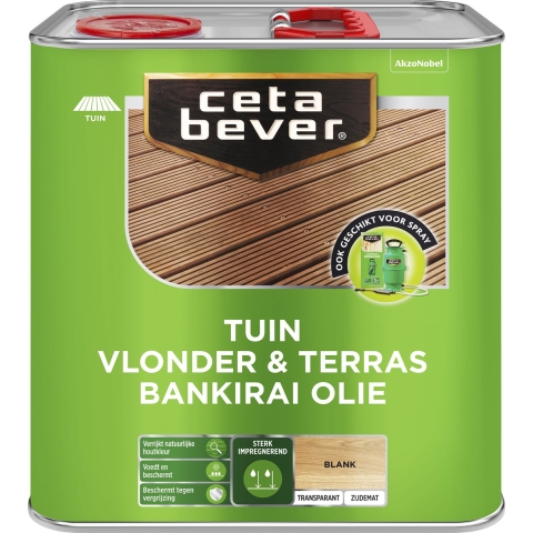 Cetabever Vlonder&Terras Bankirai Olie - Blank - 2,5L