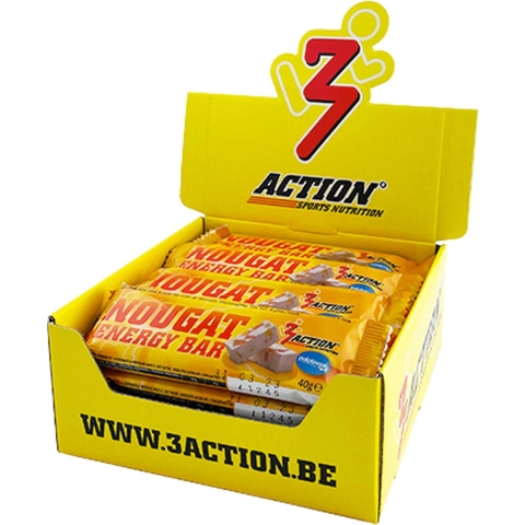 3Action Nougat Energy Bar | 20 x 40 g