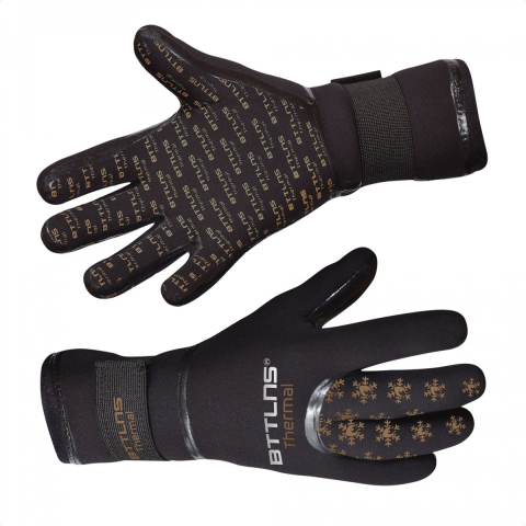 BTTLNS Neopreen thermal zwemhandschoenen Chione 1.0 goud L