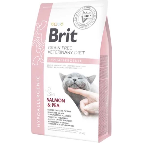 Brit Care Grainfree Veterinary Diet Cat Hypoallergenic Salmon 5 kg