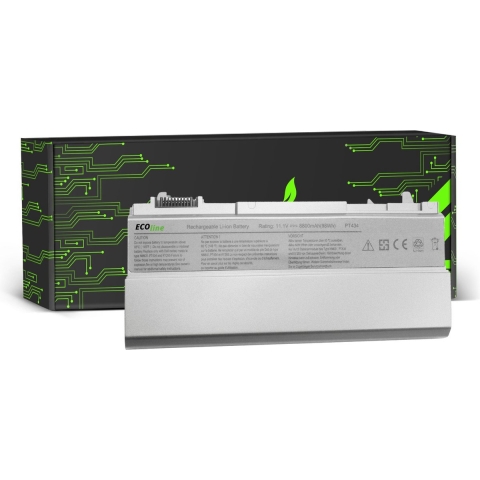 EcoLine - PT434 W1193 Batterij Geschikt voor de Dell Latitude E6400 E6410 E6500 E6510 / 11.1V 8800mAh