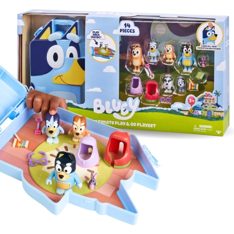Moose Toys Bluey's Play & Go Speelset