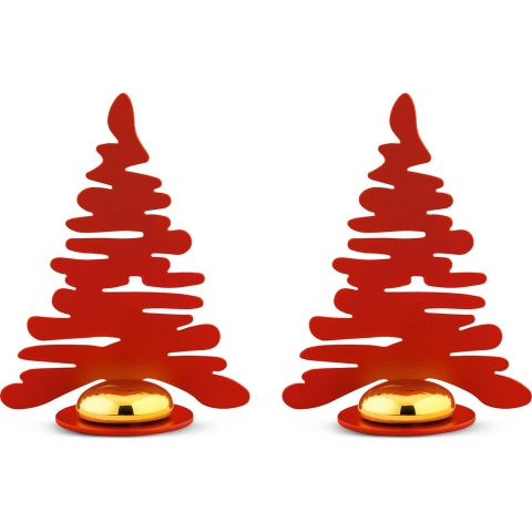 Alessi Bark Roodtboom Roodtdecoratie Set Van 2 Rood