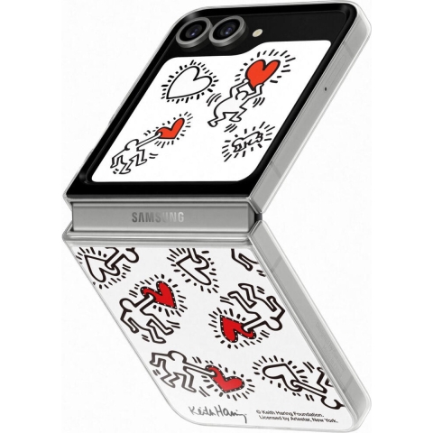 Samsung Flipsuit Case Met Card Telefoonhoesje Voor Samsung Galaxy Z Flip6 Wit