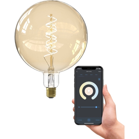 Calex Slimme Lamp - Globe G200 Goud E27 7w