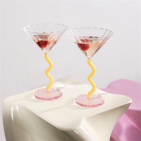 &klevering Curve Coupe Champagneglazen Set Van 2 Caramel