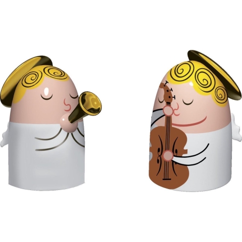 Alessi Kerstengeltjes - Angels Band - AMGI26SET1 - 2 stuks - door Massimo Giacon