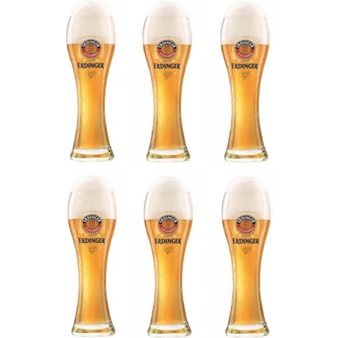 Erdinger Bierglazen - 330 ml - 6 stuks