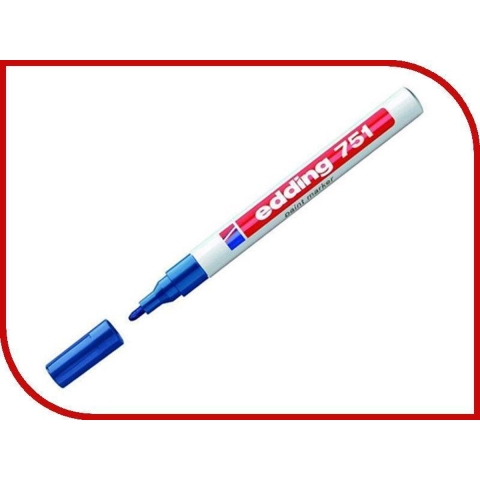 Edding Lakmarker | blauw | streepbreedte 1-2 mm ronde punt | 10 stuks - 4-751003 4-751003