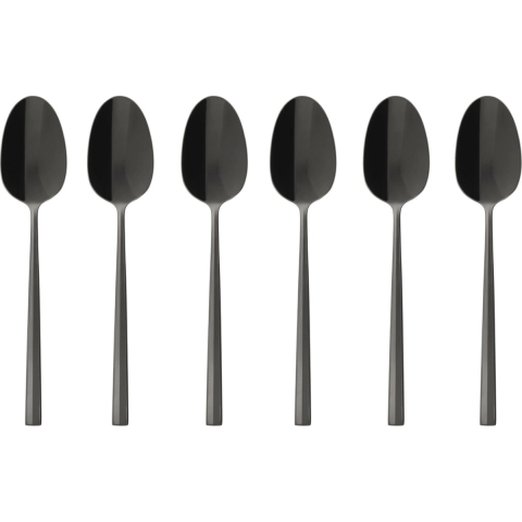 Sambonet Koffielepels Rock Zwart 6 Stuks