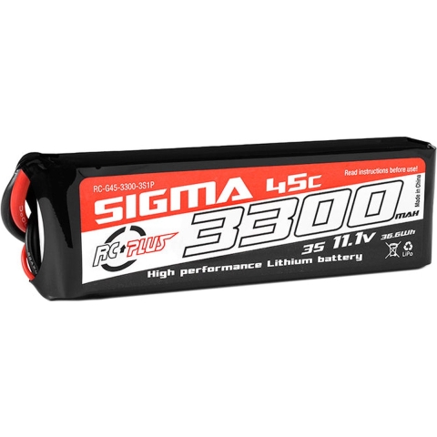 RC Plus Lipo 45c 11,1 volt 3300mah met XT60 stekker