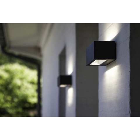 Lutec GEMINI 5189113118 LED-buitenlamp (wand) 10.5 W Antraciet