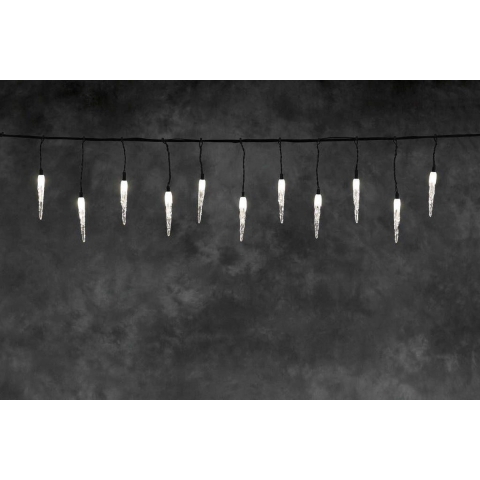 Konstsmide LED Uitbreiding lichtkettingsysteem IJspegel 24 V Lichtgordijn Warmwit