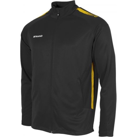 Stanno 408025 First Full Zip Top - Black-Yellow - XL