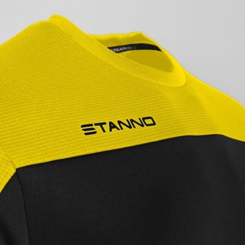 Stanno 408017 Pride Top Round Neck - Black-Yellow - XXL