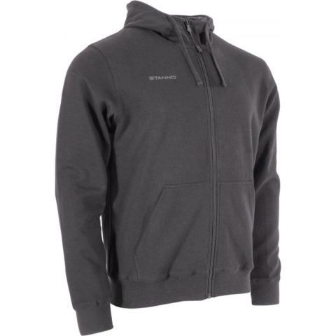 Stanno 465005 Base Hooded Full Zip Sweat Top - Anthracite - 3XL